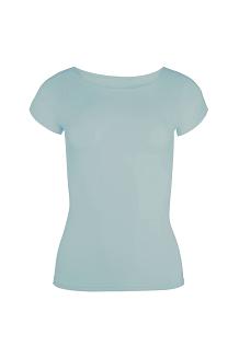 Koszulka damska z krótkim rękawem KITI szałwiowa