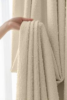 Beżowa Zasłona na Przelotkach 140x250 Dreamy Boucle