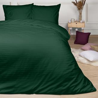 Poszewka satyna bawełniana adamaszek 40x40 ciemnozielona