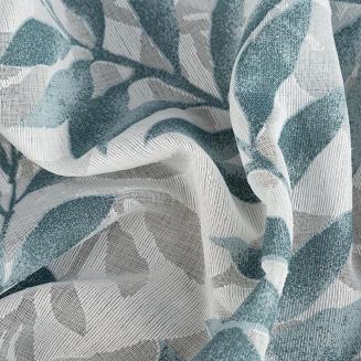 Zasłona gotowa na przelotkach HARIET 140x250 Eurofirany niebieski/ecru