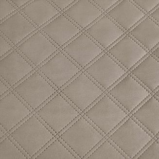 Narzuta dekoracyjna RUFFY 140x200 pikowana z falbanką brązowa