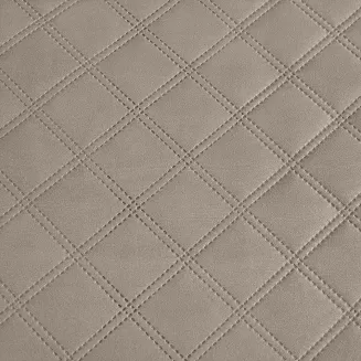 Narzuta dekoracyjna RUFFY 140x200 pikowana z falbanką brązowa