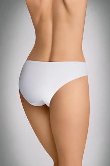 Figi damskie laserowo cięte z koronką Rossi białe