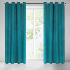 Zasłona gotowa na przelotkach MELTEM 140x250 Eurofirany turkusowy