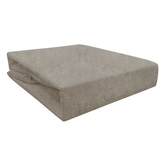 Prześcieradło frotte z gumką 140x200 jasny popiel