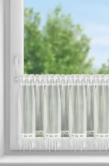 Firana gotowa na taśmie MANUELA 150x40 Eurofirany biały