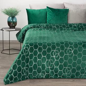 Koc narzuta MALIBU 150x200 Eurofirany ciemnozielony