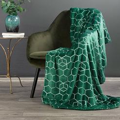 Koc narzuta MALIBU 150x200 Eurofirany ciemnozielony