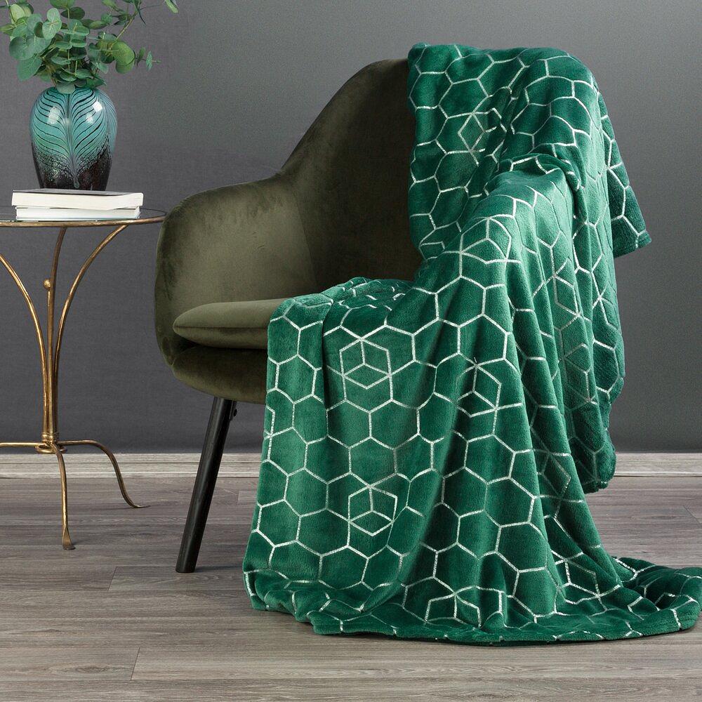 Koc narzuta MALIBU 150x200 Eurofirany ciemnozielony