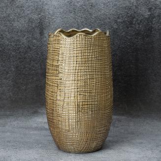 Wazon dekoracyjny SELMA Eurofirany brązowy