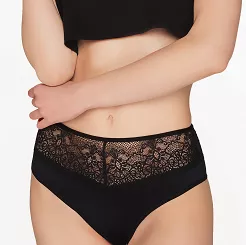 Brazyliany damskie z koronką Babell kod 158 czarne