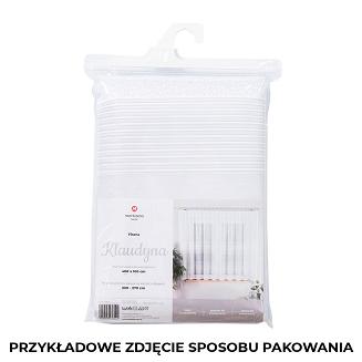 Firanka żakardowa gotowa na żabki KLAUDYNA 300x160 biała