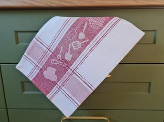 Ścierka kuchenna 50x70 przybory kuchenne bordowa