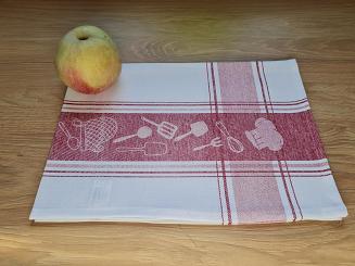 Ścierka kuchenna 50x70 przybory kuchenne bordowa