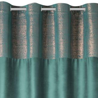 Zasłona gotowa na przelotkach PERI 140x250 Eurofirany c.turkus