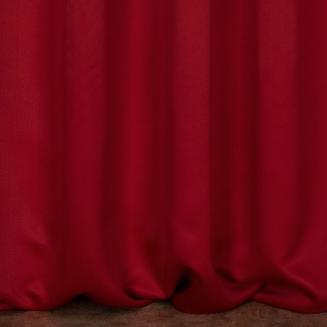 Zasłona gotowa na przelotkach LOGAN 140x250 Eurofirany czerwony