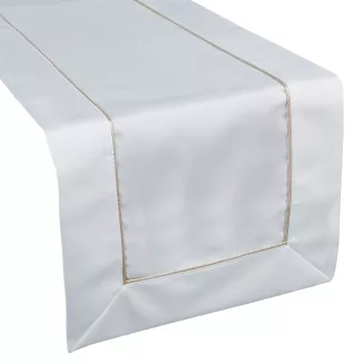 Obrus dekoracyjny MADELE 40x180 Eurofirany biały