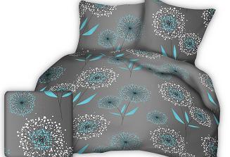 Pościel z kory 140x200 wzór dmuchawce na graficie