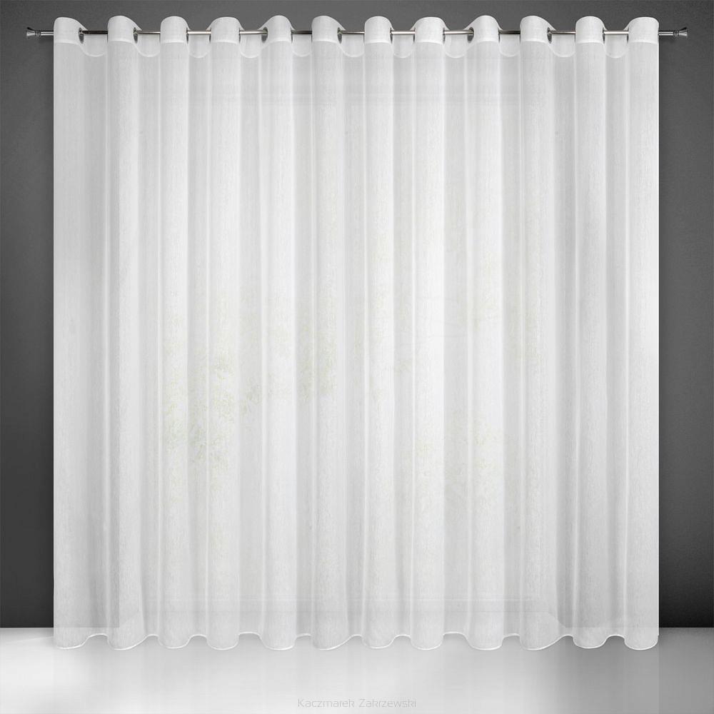 Firana gotowa na przelotkach REBECCA 400x250 Eurofirany biały