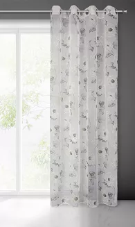 Firana gotowa na przelotkach BESSY 140x250 Eurofirany oliwkowy
