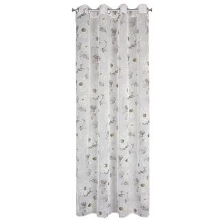 Firana gotowa na przelotkach BESSY 140x250 Eurofirany oliwkowy