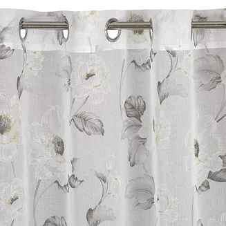 Firana gotowa na przelotkach BESSY 140x250 Eurofirany oliwkowy