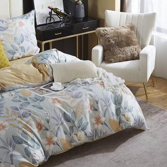 Pościel w Kwiaty Satyna Bawełniana 160x200 XDF 021