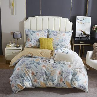 Pościel w Kwiaty Satyna Bawełniana 160x200 XDF 021