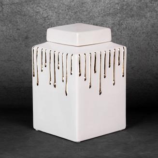 Pojemnik dekoracyjny LUIS Eurofirany biały