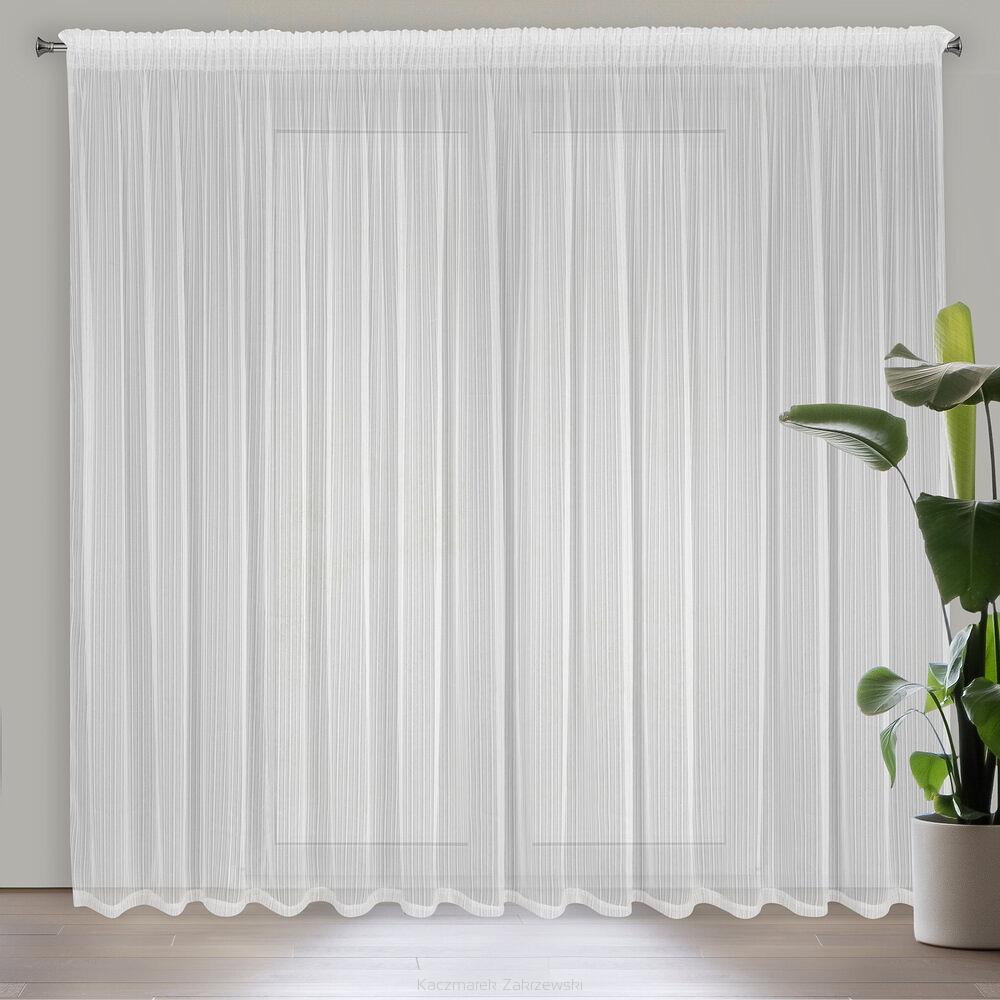 Firana gotowa na taśmie NOELIA 300x270 Eurofirany biały