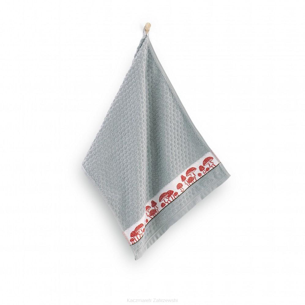 Ręcznik kuchenny 30x50 Zwoltex wzór Muchomory srebrny