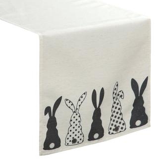 Obrus dekoracyjny WIOSNA 35x140 Eurofirany czarny