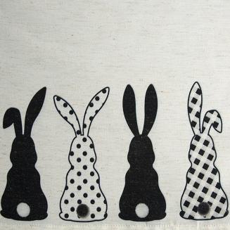 Obrus dekoracyjny WIOSNA 35x140 Eurofirany czarny