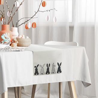 Obrus dekoracyjny WIOSNA 35x140 Eurofirany czarny