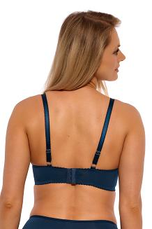 Biustonosz braletka z haftem Soft Linn 015 miękki morski