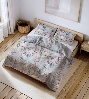 Pościel z kory 140x200 szara roślinna oaza