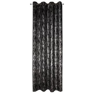 Zasłona gotowa na przelotkach ELISE 140x250 Eurofirany czarny