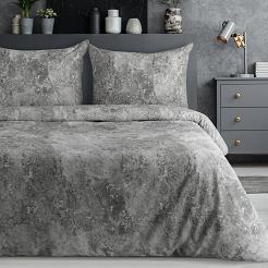 Pościel satynowa SPRING 140x200 Eurofirany srebrny