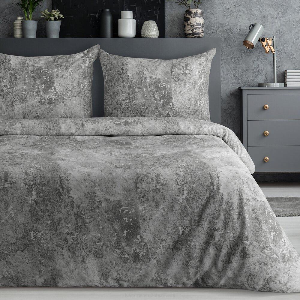 Pościel satynowa SPRING 140x200 Eurofirany srebrny