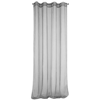 Firana gotowa na przelotkach SAKALI 140x250 Eurofirany szary