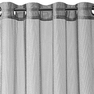 Firana gotowa na przelotkach SAKALI 140x250 Eurofirany szary