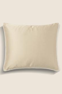 Poszewka bambusowa 70x80 beżowa z białą bizą