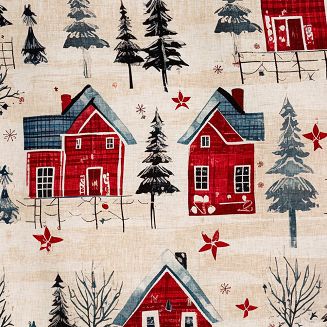 Komplet pościeli świąteczny POS 220x200 Eurofirany czerwony