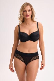 Biustonosz GAIA Full Cup Micaela 758 usztywniany czarny