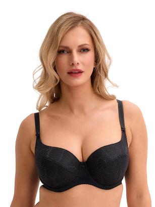 Biustonosz GAIA Full Cup Micaela 758 usztywniany czarny