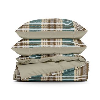 Pościel satynowa SPRING 220x200 Eurofirany jasnobrązowy