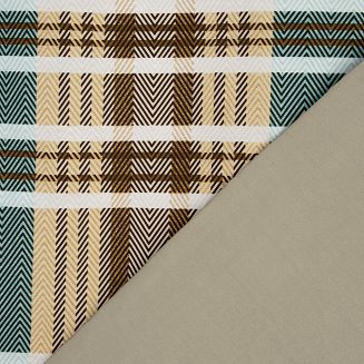 Pościel satynowa SPRING 220x200 Eurofirany jasnobrązowy