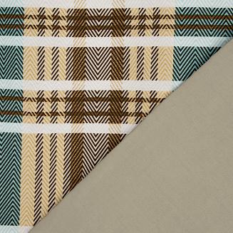 Pościel satynowa SPRING 220x200 Eurofirany jasnobrązowy