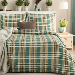 Pościel satynowa SPRING 220x200 Eurofirany jasnobrązowy