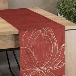 Obrus dekoracyjny BLINK 35x220 Eurofirany ceglany